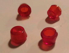10x Lampenabdeckung  linse Rund  9mm Bohrung 7,5mm Höhe 7,5/6mm; Rot