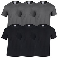 6 GILDAN T-SHIRTS HEAVY COTTON M L XL XXL SHIRT HERREN BAUMWOLLE NEUE FARBSETS
