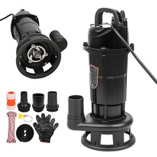 6000/10000L/H Membranpumpe Abwasserpumpe Tauchpumpe Schmutzwasserpumpe 550/1100W