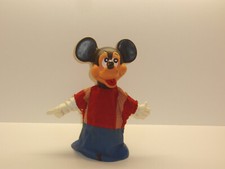 Disney Figuren : Micky Maus als Handpuppe ca. 60er/70er Jahre Stoff/Gummi