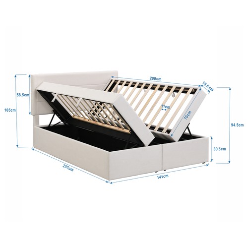 Sonnenh polsterbett beige - sonnenh, 140
