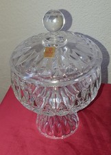 schwere Nachtmann Blei-Kristall Glas Deckeldose Glasdose m. Deckel Dekor Orion 