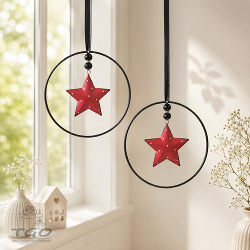 Fensterdeko weihnachten rot