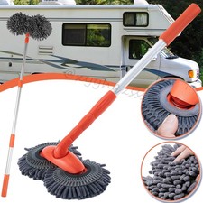 Alu Autowaschbürste Microfaser Teleskop Waschbürste Bürste KFZ PKW Autopflege DE