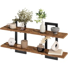 2er Set Wandregal Holz