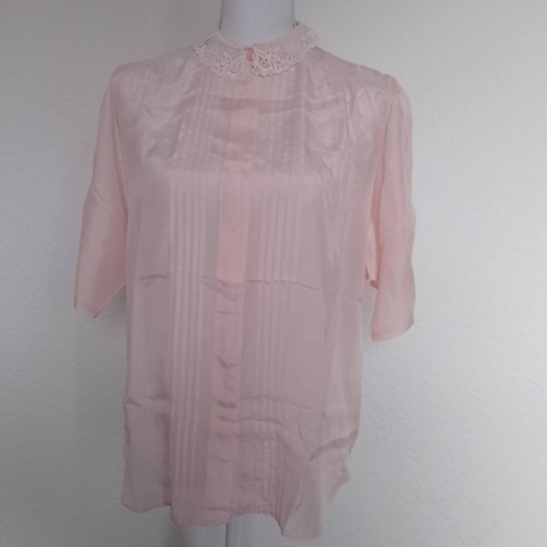 Vintage seidenbluse mit - vintage,