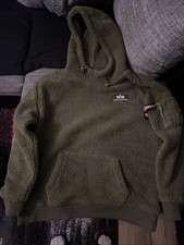 Alpha Industries Sweatshirt Teddy Hoody Sage-Green