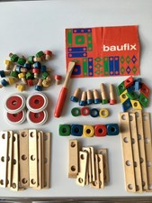 Konstruktionsbaukasten - spiel baufix aus Holz - äußerst beliebtes DDR LERNSPIEL