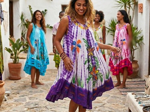 Sommerkleid tunika linie - sommerkleid, a-linie