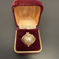 14 Karat Gelbgold Mabe Perle