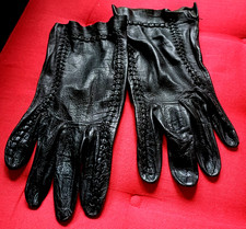 Lederhandschuhe ultrazart ungef. Damen Gr. 7,5 -8  /M L  22cm lang