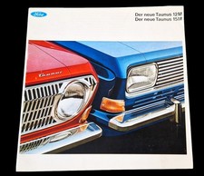 FORD TAUNUS 12M 15M 29x29cm Oldtimer Prospekt Brochure G