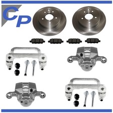 2 Bremssattel hinten für Nissan X-Trail T30 T31 u Halter Bremsscheiben Beläge