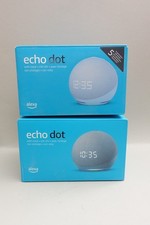 2 x Amazon echo dot 5. + 4. Gen. mit Wecker, hellblau und anthrazit