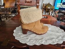 Damen Stiefeletten 38 UGG Holzclogs Lammfell