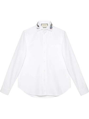 Gucci hemd mit besticktem - gucci,