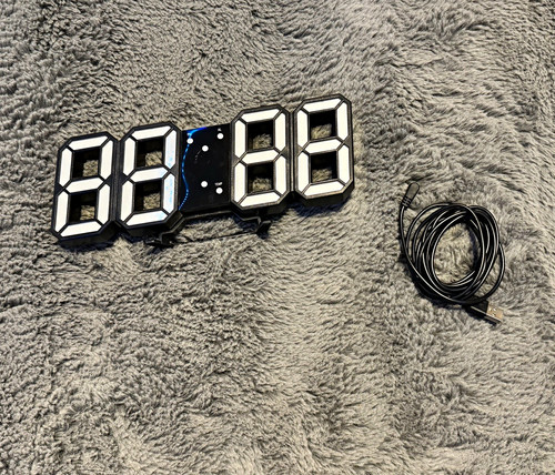 Moderne led digitaluhr - 3d,