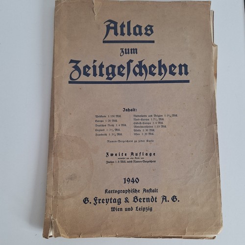 Atlas zum zeitgeschehen 1940 - zeitgeschehen,