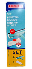 Leifheit - Set Fenster & Staub Fensterwischer/Staubwedel/Teleskopstange Neu/OVP*