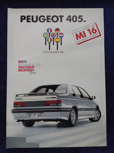 Peugeot 405 prospekt - peugeot,
