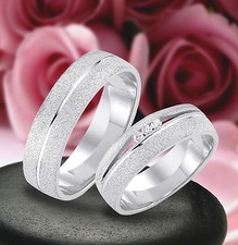 2 Echt Silber 925 Trauringe