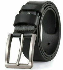 ✅Echt Leder Jeans-Gürtel Herren Damen Massive Schnalle Leder Schwarz Braun 4 cm✅