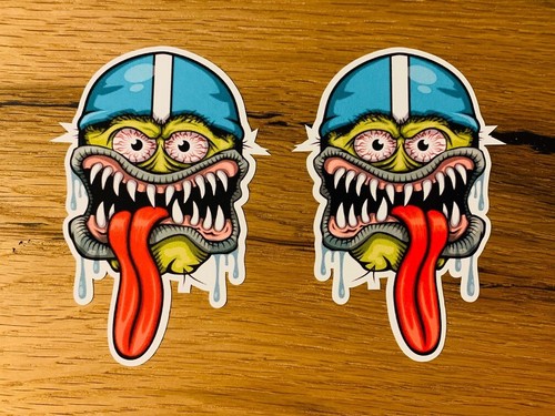 Monster racer aufkleber - 2x,