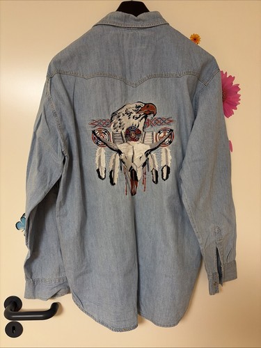 Western jeanshemd herren - jeanshemd, m