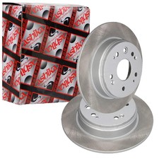 2X ASHIKA BREMSSCHEIBEN HINTEN 281,6mm VOLL PASSEND FÜR HONDA CR-V CROSSROAD |