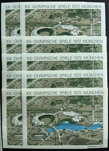 10x bund brd block olympia - 7,