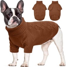 Kuoser Hundepullover, Winter Hundepullover Kleine Hunde, Warm " Braun "