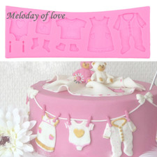 Silikonform Fondant Baby Party