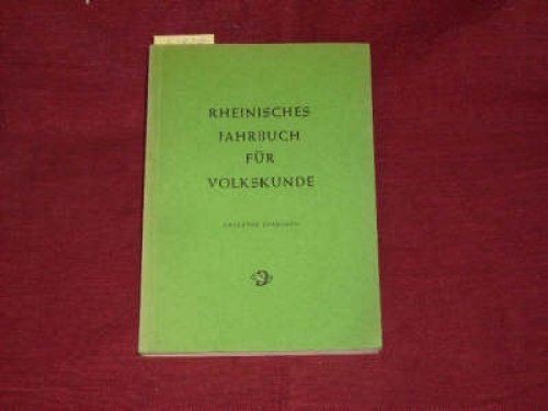 Hofmann rheinisches jahrbuch - hofmann:,
