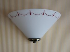 Wandlampe satinglas weiß - satinglas,