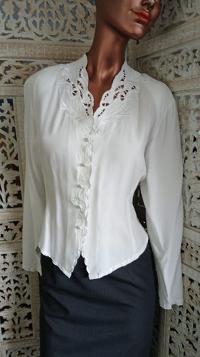 Damen bluse weiß 38 von - bluse, gr.