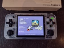 ANBERNIC RG35XX H Hand-held Retro Games Console Spielekonsole Transparent Weiß