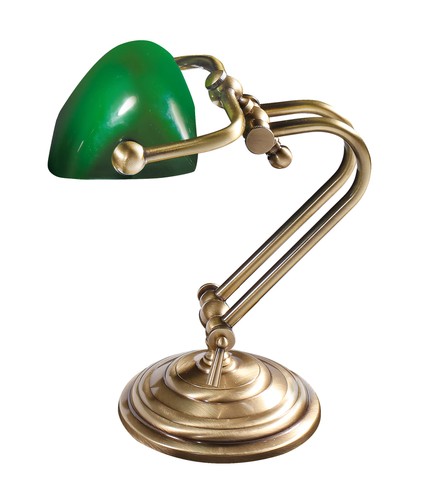 Tischlampe bankerlampe antik - tischlampe,