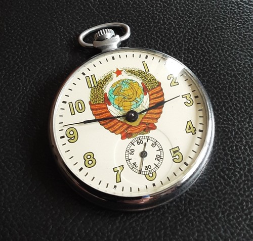 Alte taschenuhr molnija - taschenuhr, aus