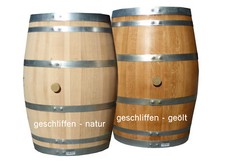 225L HOLZFASS REGENTONNE WEINFASS EICHENFASS BARRIQUE HOLZ FASS; geschliffen