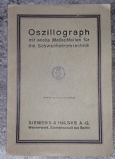 Broschüre Oszillograph mit