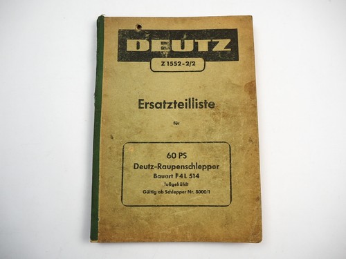 Deutz f4l 514 raupenschlepper - f4l,