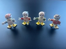 4 x Tick Trick & Track original DDR Plastik Figur  Ente PGH Effelder bespielt 