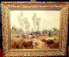 Gemälde, altes Ölgemälde Impressionist, signiert R. Müller