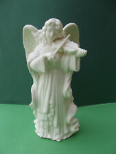 Partylight Kerzenhalter  "Engel mit Geige" aus Bisquitporzellan