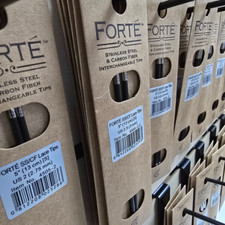 ChiaoGoo FORTE Lace Tips 5 Zoll (13 cm) lang | Kohlefaser | 2,75 mm bis 10 mm