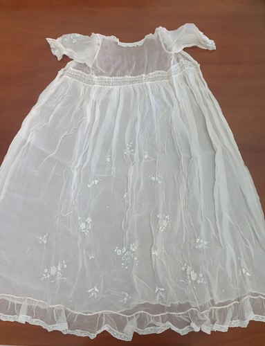 Taufkleid aus reiner seide - taufkleid,
