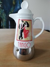 Keramik Espressokocher D'ancap postmoderner Print TANGO für 2-3 Tassen 120 ml