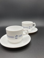 2 Arcopal Tassen Untertasse