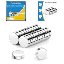 Magnete, Neodym, 10x3mm, 20 Stück, kleine runde Magnete für Pinnwand, Kühlsch...