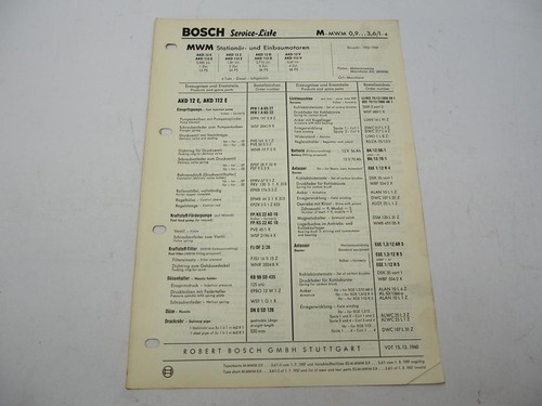 Original bosch service - bosch, liste